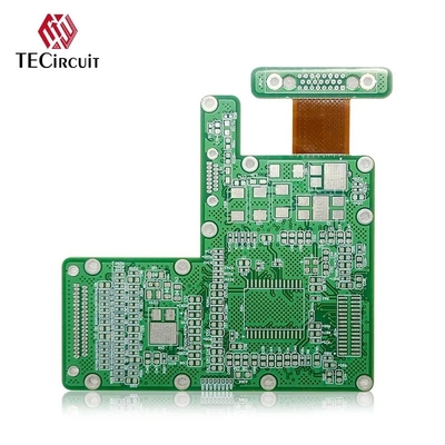FR4 PI วัสดุ Rigid Flex PCB พับพวงจรพิมพ์ Board Immersion ทองคํา 2u