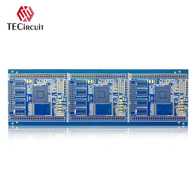 6 แผ่น FR4 ความถี่สูง PCB Board Resin Plug Hole Electroplating เติม