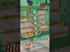 2 แผ่น แผ่นวงจรแบบดันแบบยืดหยุ่น ทองนิ้ว 0.15 มม ความหนา PCB แบบยืดหยุ่น